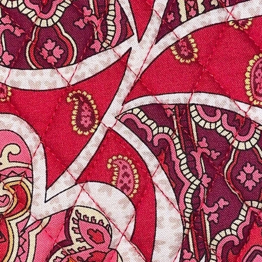 Vera Bradley Rosy Posies Laptop Tote Pink